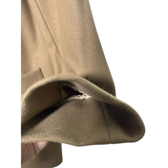 J.Crew Nello Gori Capella Wool Cashmere Coat Size 2 EUC Camel Tan - Picture 5 of 12